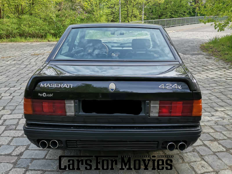 CarsForMovies | Maserati 424 (Biturbo) 1991 Italien Schwarz Schwarz Zivilfahrzeug Sportwagen Brandenburg 6348 